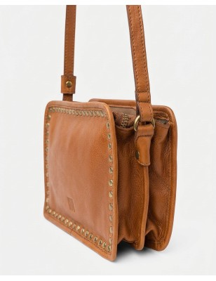 Bandolera de pell Rockwall Negre | BIBA Shops