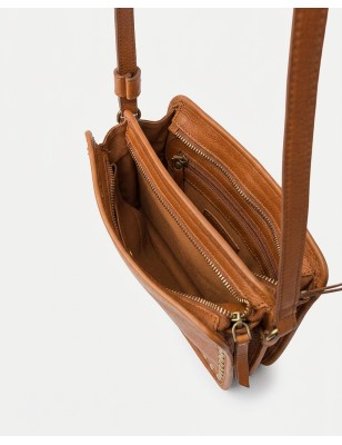 Bandolera de pell Rockwall Negre | BIBA Shops