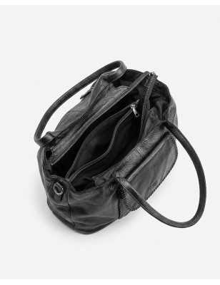 Bolso de hombro de piel Winona Burdeos | BIBA Shops