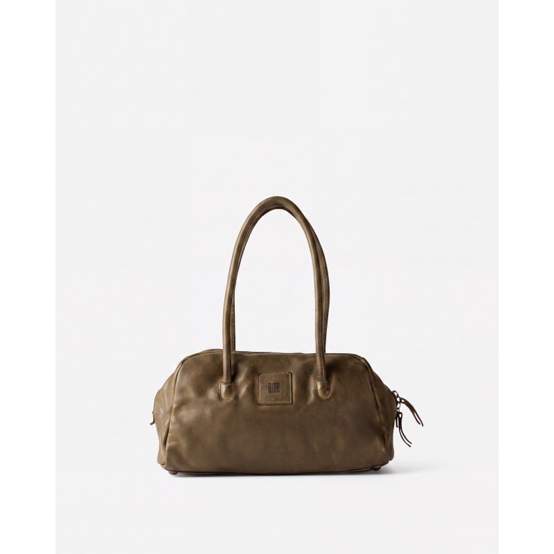 Leather shoulder bag BIBA Boston