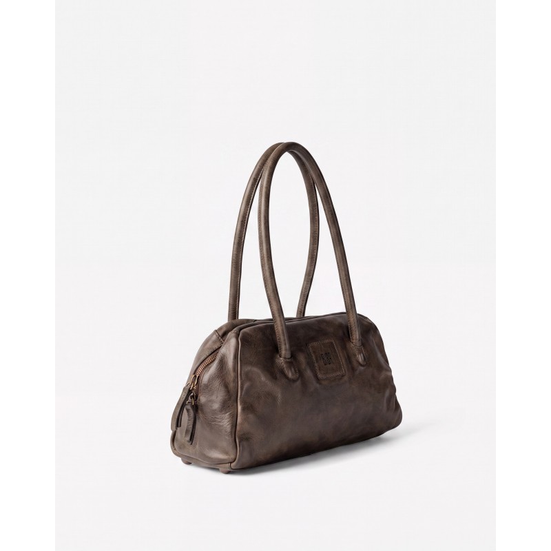 Leather shoulder bag BIBA Boston