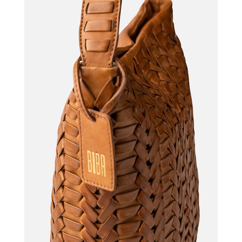 Leather shoulder bag BIBA Elk