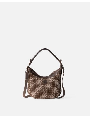 Leather shoulder bag BIBA Kansas Blink