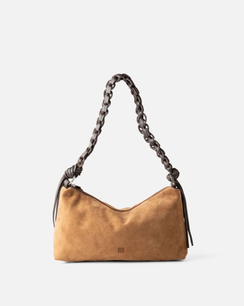 Leather shoulder bag BIBA Valmy