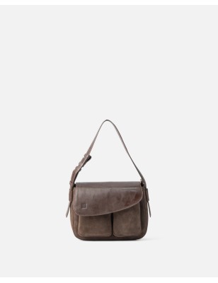 Leather shoulder bag BIBA Blunt