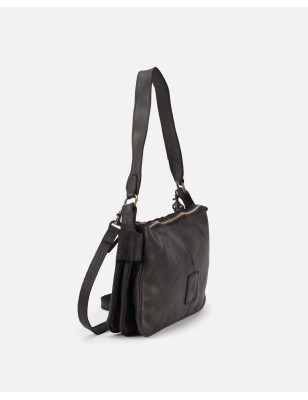 Leather shoulder bag BIBA Boston