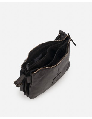Leather shoulder bag BIBA Boston