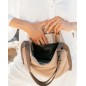 Leather shoulder bag BIBA Beaver