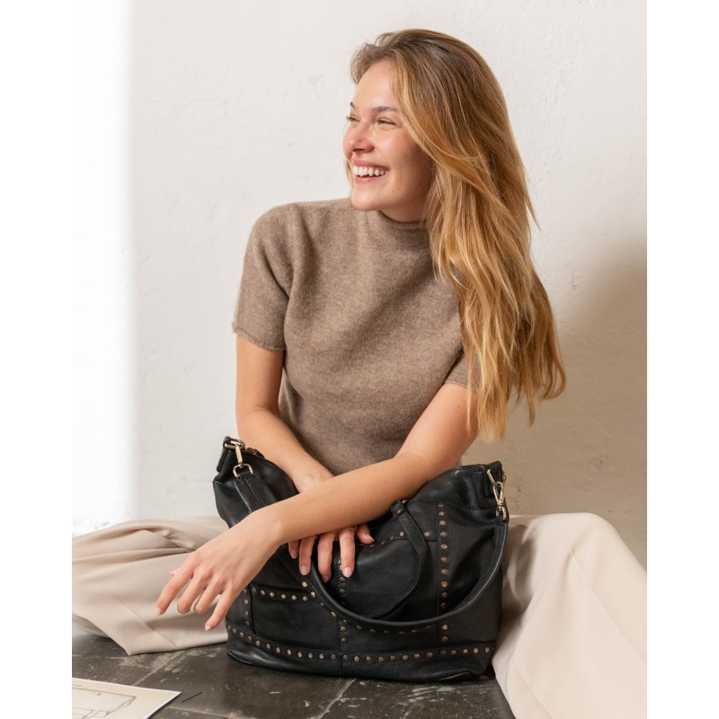 Leather shoulder bag BIBA Stowe