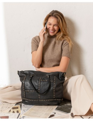 Bolso de hombro BIBA Stowe de piel