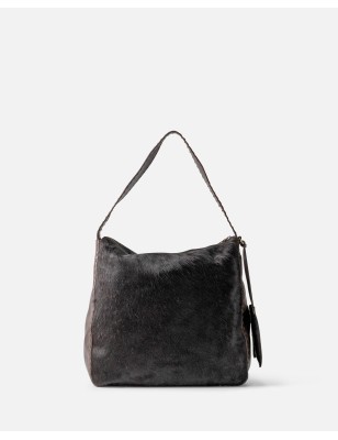 Leather shoulder bag BIBA Genola
