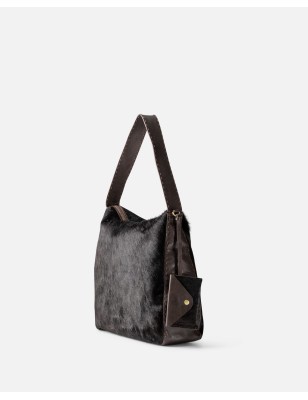 Leather shoulder bag BIBA Genola