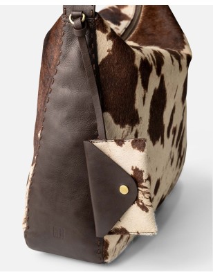 Leather shoulder bag BIBA Genola