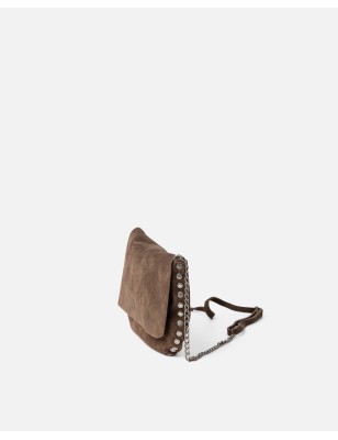 Leather shoulder bag BIBA Wild Orange
