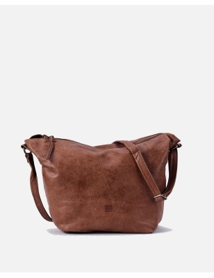Bandolera BIBA Utah Cream Out de piel