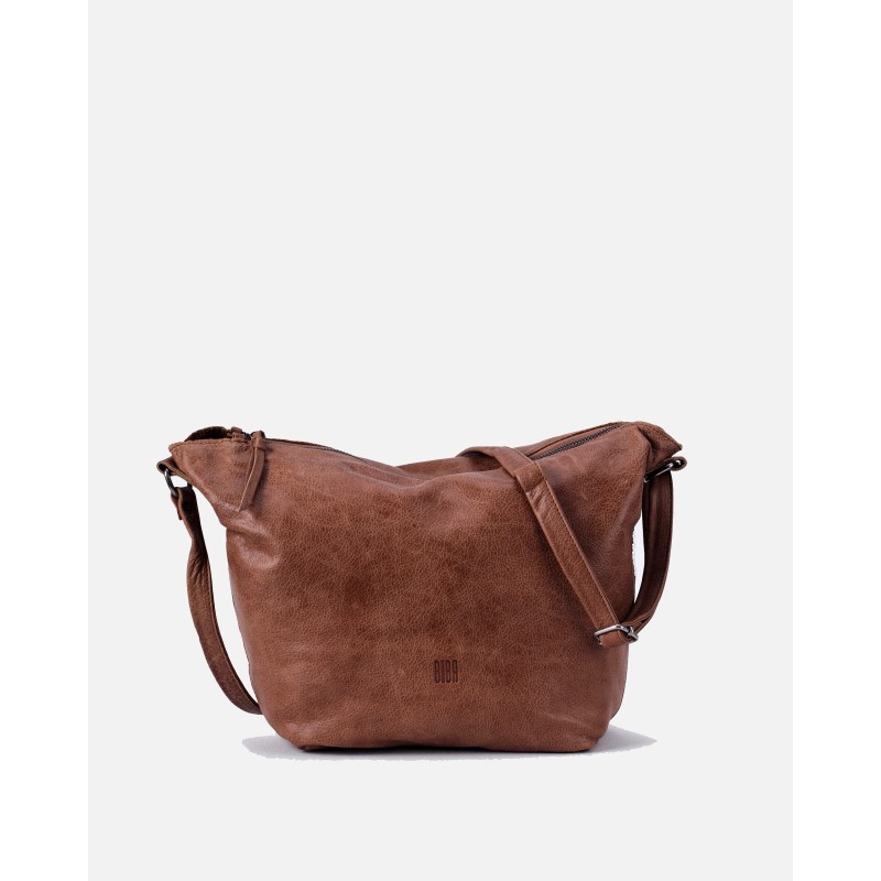 Bandolera BIBA Utah Cream Out de piel