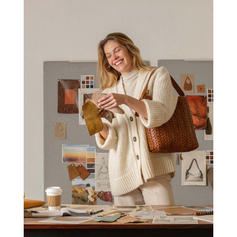 Bolso de hombro BIBA Elk de piel