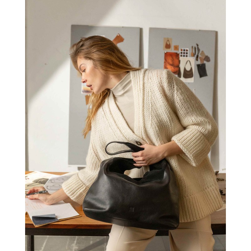Leather shoulder bag BIBA Ethel