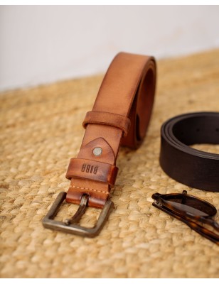 Leather belt BIBA Platte
