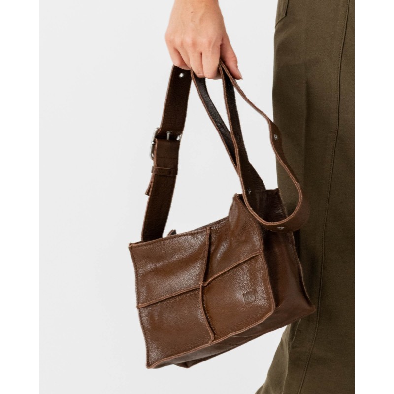 Leather cross bag BIBA Battle