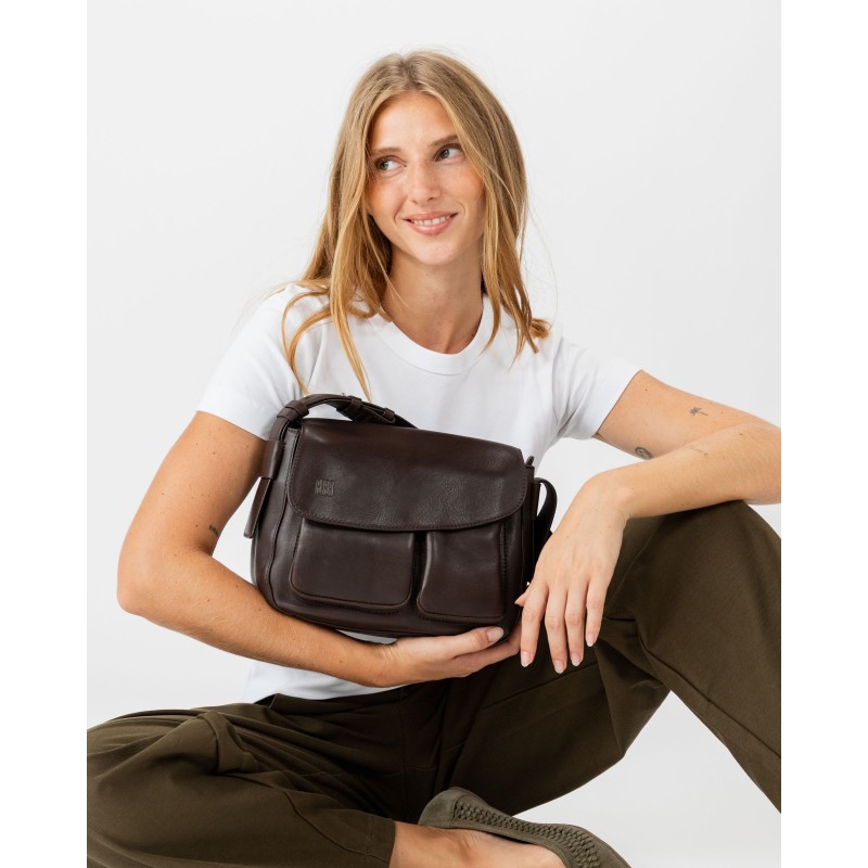 Bolso de hombro BIBA Blunt de piel