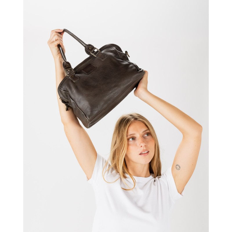 Leather handbag BIBA Boston