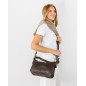 Leather shoulder bag BIBA Boston