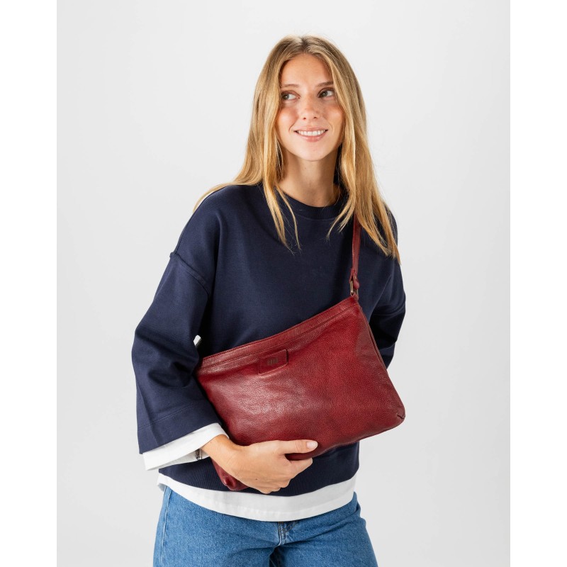 Leather cross bag BIBA Boston