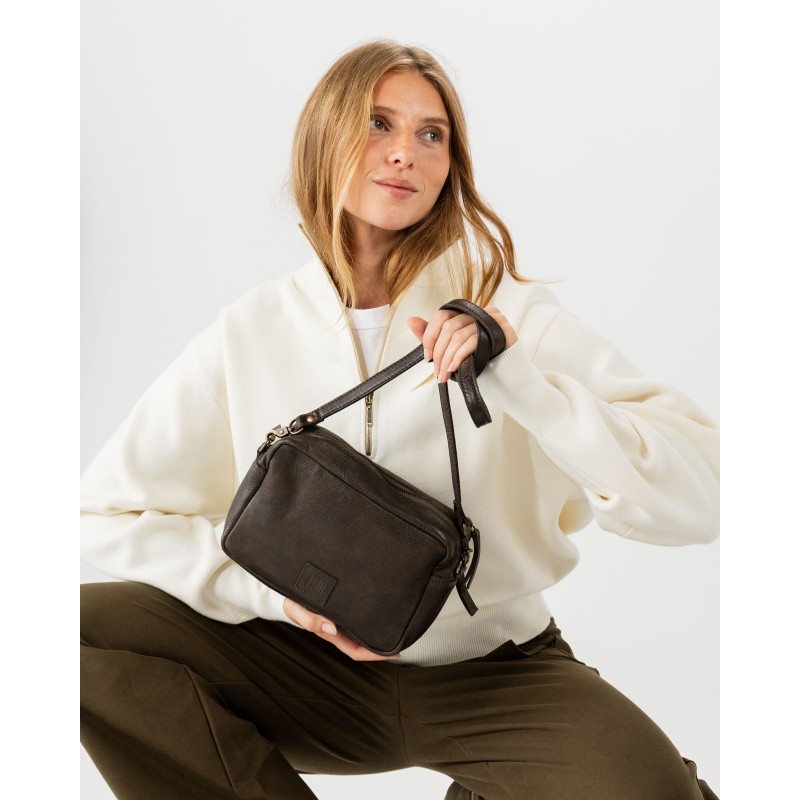 Leather cross bag BIBA Boston