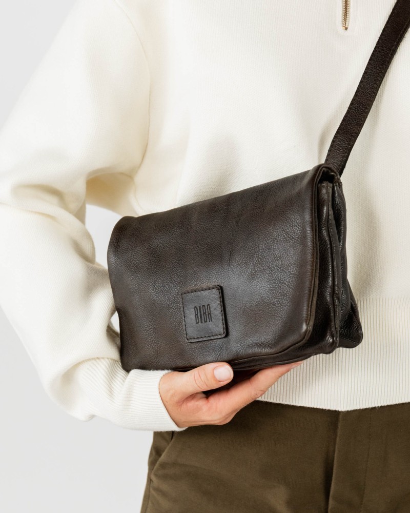 Leather cross bag BIBA Boston