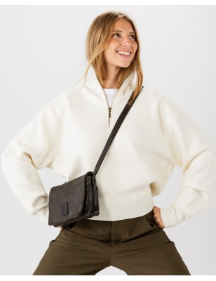 Leather cross bag BIBA Boston
