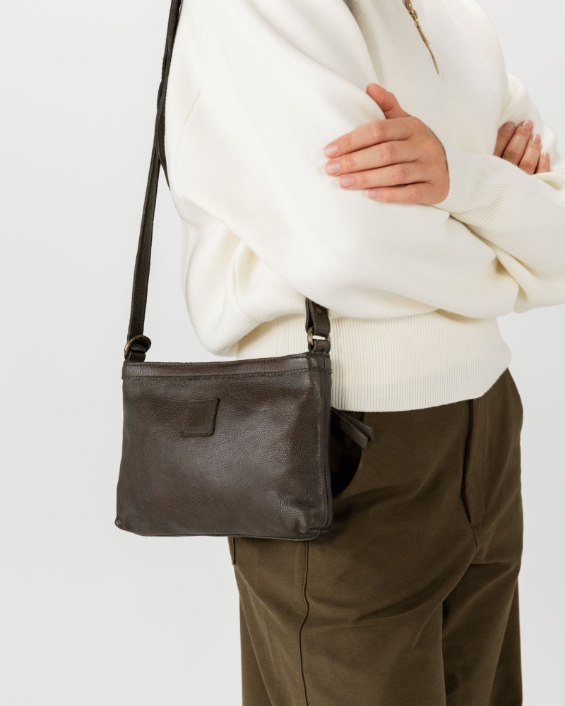 BIBA Boston Mini leather crossbody bag
