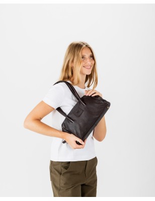 Bolso de hombro BIBA Boston Baguette de piel