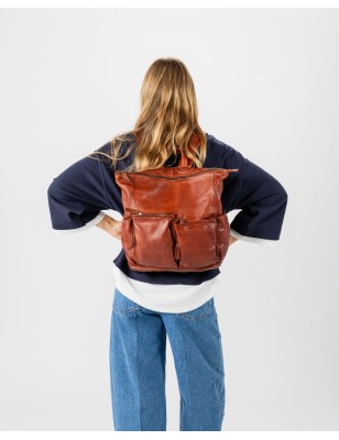 Leather backpack BIBA Edith