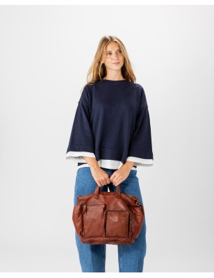 Leather briefcase BIBA Edith