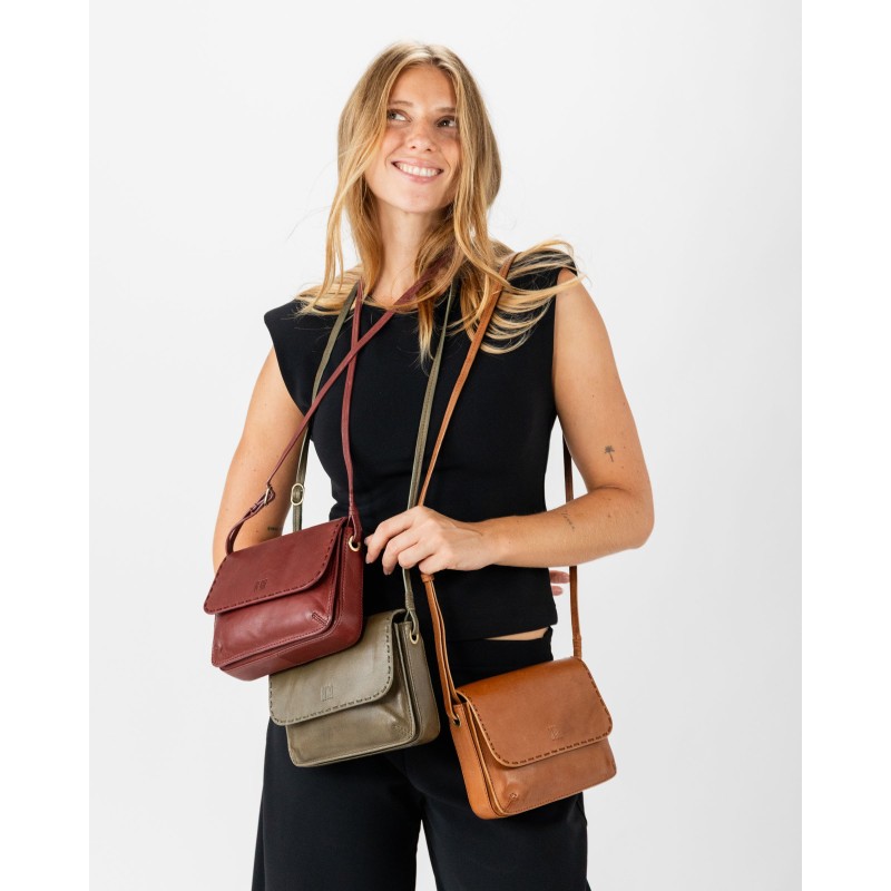 Bandolera BIBA Hatch de pell