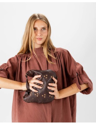 Leather shoulder bag BIBA Hill