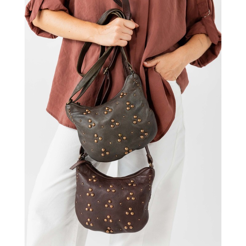 Leather shoulder bag BIBA Hill
