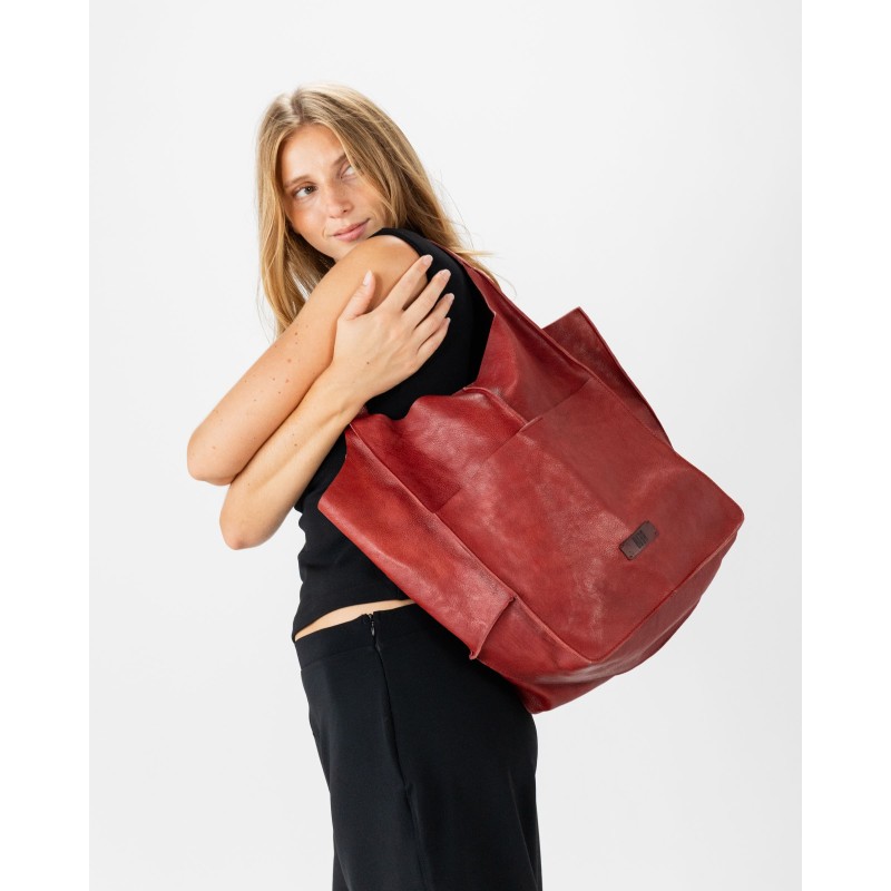 Leather shoulder bag BIBA Homer