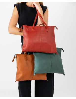 Leather shoulder bag BIBA Hooper