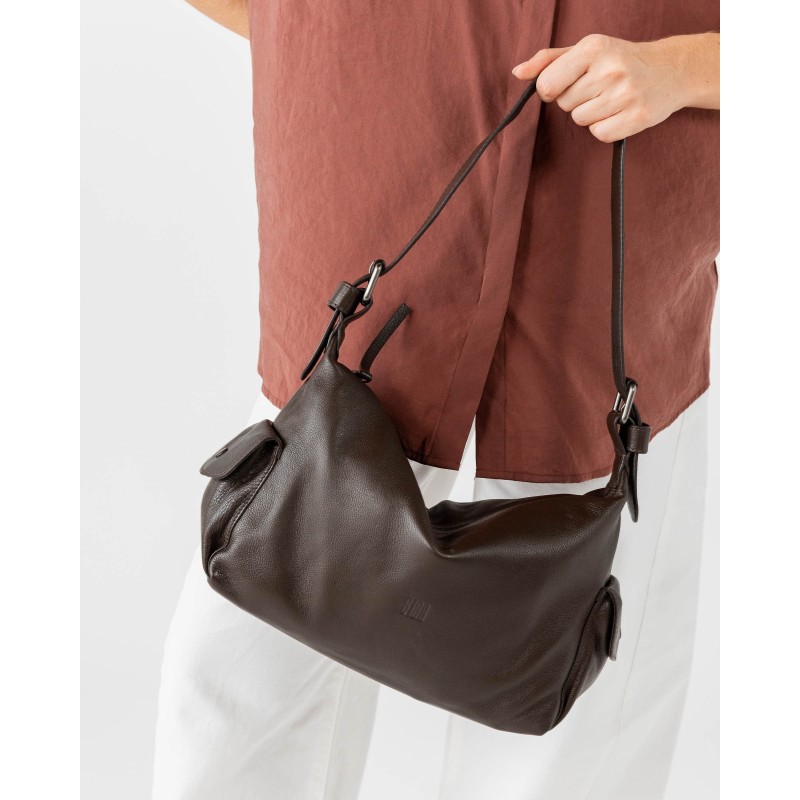 Leather shoulder bag BIBA Imlay