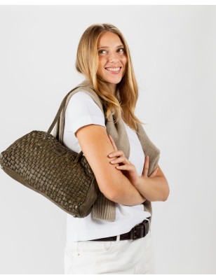 Leather shoulder bag BIBA Kansas