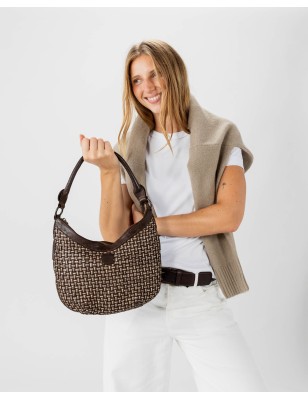 Leather shoulder bag BIBA Kansas Blink