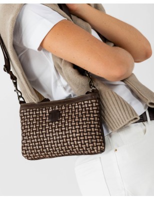 Leather cross bag BIBA Kansas Blink