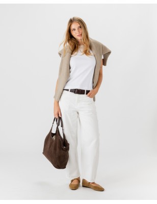 Leather shoulder bag BIBA Latah
