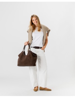Leather shoulder bag BIBA Latah
