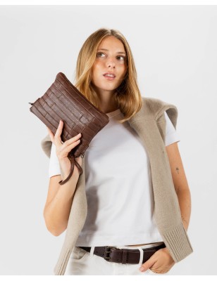 Bandolera BIBA Lewisburg Bricks de pell