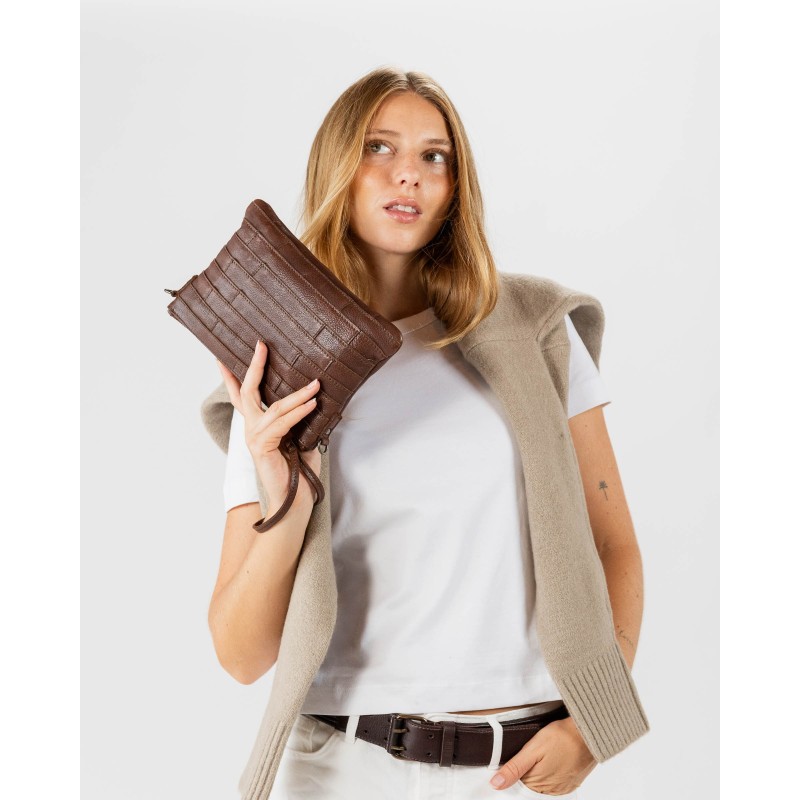 Bandolera BIBA Lewisburg Bricks de piel