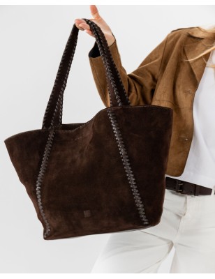 Leather shoulder bag BIBA Narrows