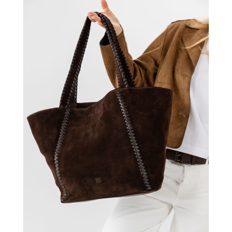 Leather shoulder bag BIBA Narrows